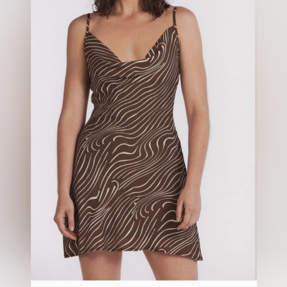 Charlie Holiday “Lola” Retro Zebra Mini Slip Dress – NWT – Size 6 - Picture 14 of 15